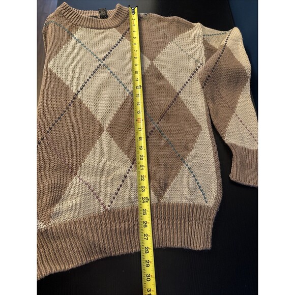 Structure Mens XL Vintage 90’s Sweater Cable Knit‎ Golf Preppy Country Club - Picture 9 of 10